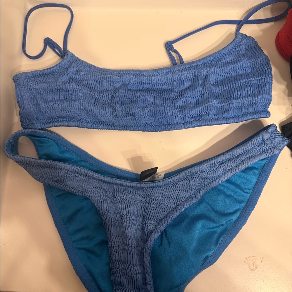 Triangl Swimwear Blue Bikini Set